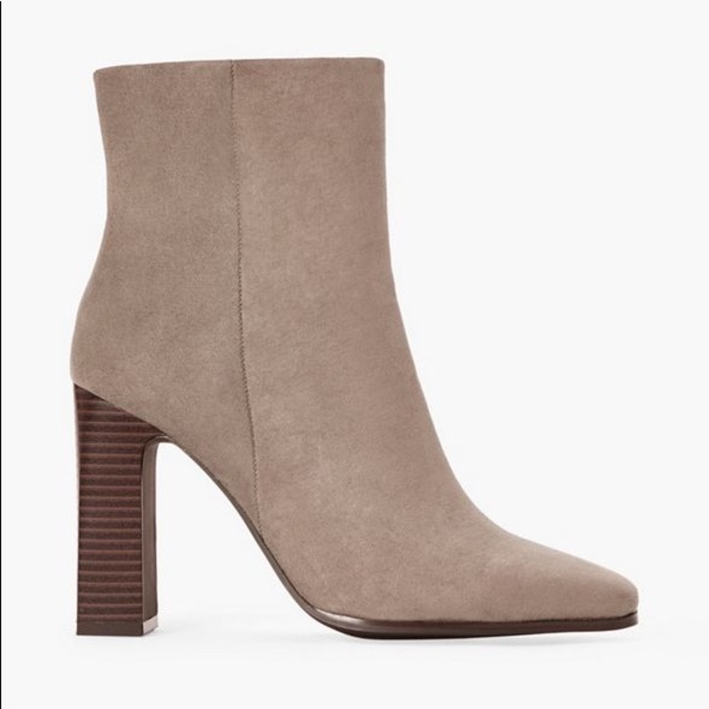 Grey Block Healed Boots